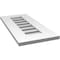 Ekena Millwork Vertical Surface Mount PVC Gable Vent: Functional, w/ 3-1/2"W x 1"P Standard Frame, 12"W x 26"H GVPVE12X2601SF - alternate 2